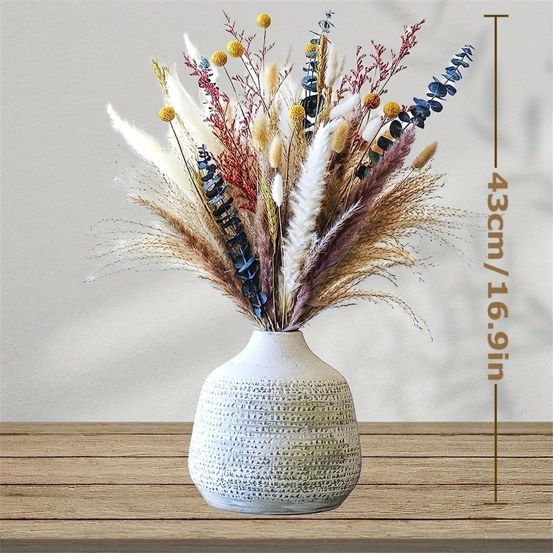 Bluejw Colorful Pampas Grass Bouquet - High Quality Dried Flowers for Home Decor, Crafts & Christmas Event Decorations (Dried Plants Included) - Image 5