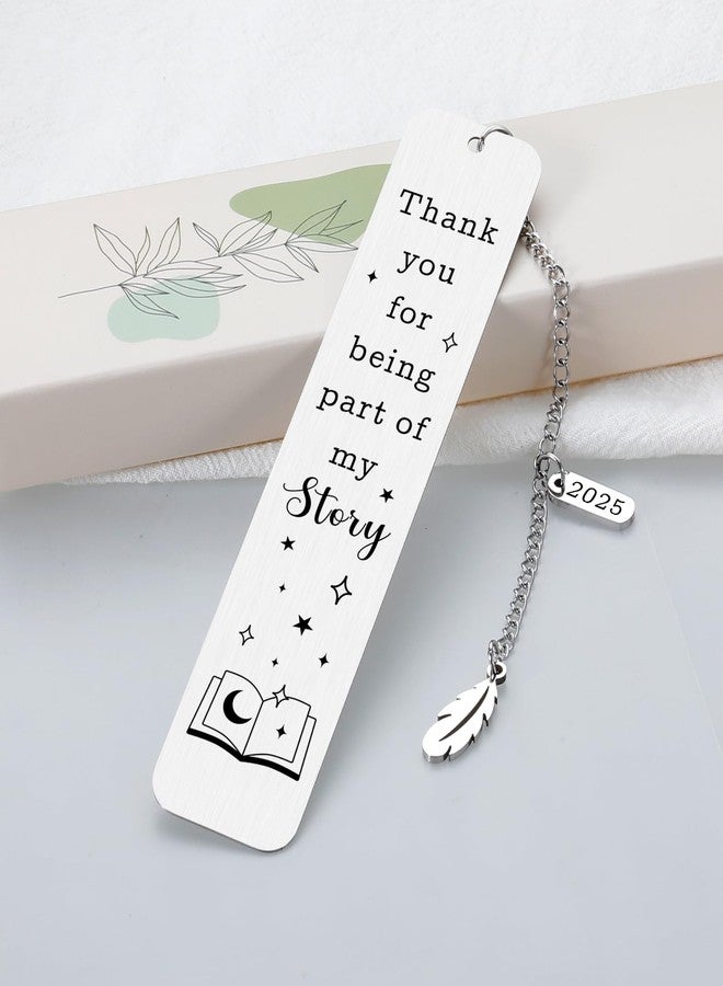 Delujouberst Teacher Christmas Gifts for Women Men, Bookmarks for Teachers, School Supplies for Teacher, Thank You of Being Part of My Story Stocking Stuffers for Teachers Secret Santa for Coworkers - Image 4