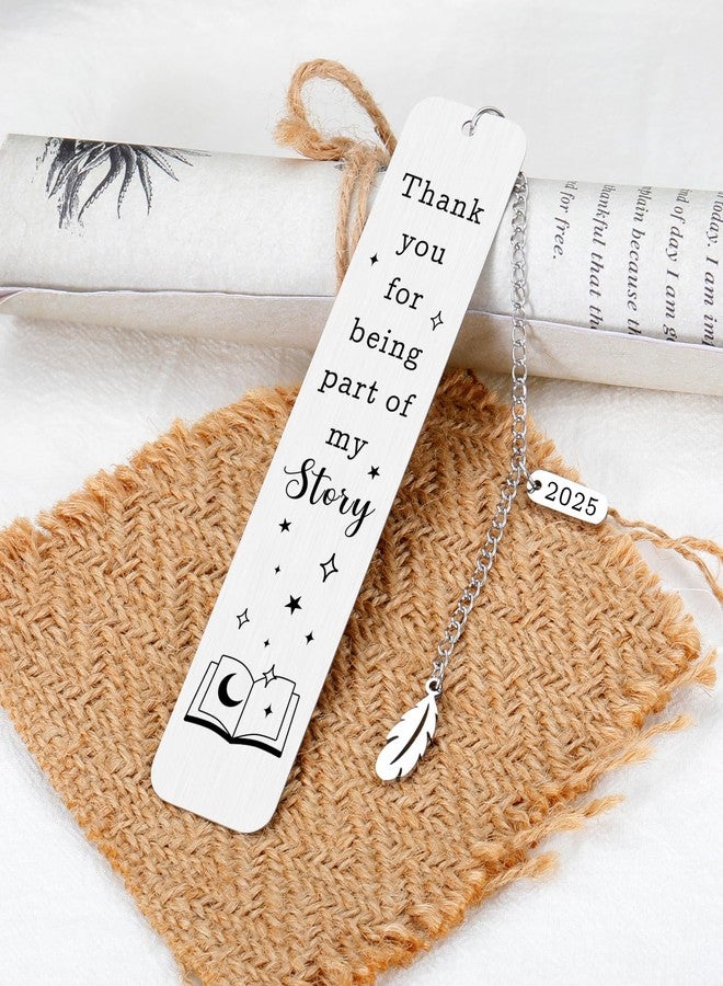 Delujouberst Teacher Christmas Gifts for Women Men, Bookmarks for Teachers, School Supplies for Teacher, Thank You of Being Part of My Story Stocking Stuffers for Teachers Secret Santa for Coworkers - Image 5