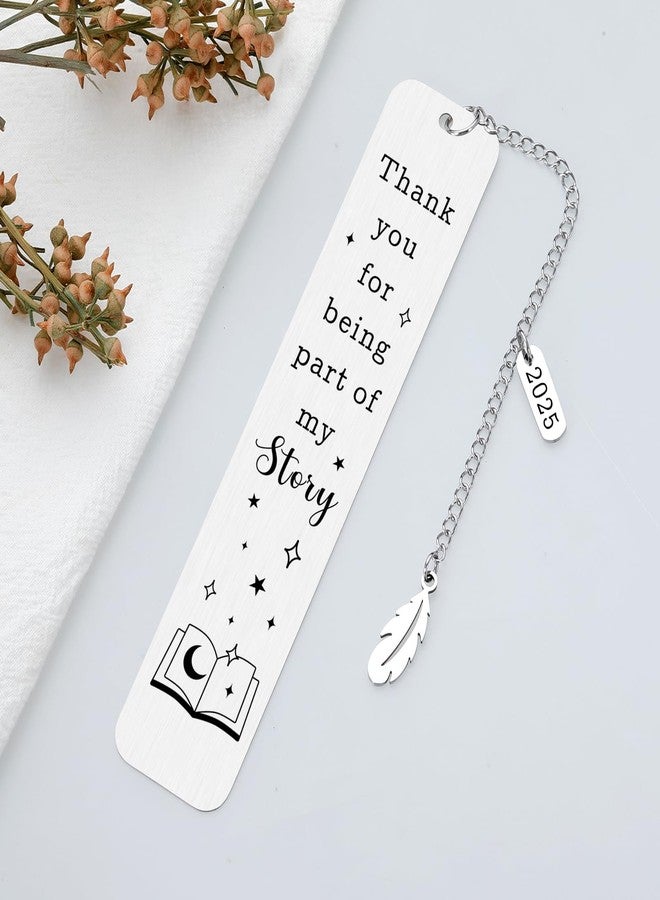 Delujouberst Teacher Christmas Gifts for Women Men, Bookmarks for Teachers, School Supplies for Teacher, Thank You of Being Part of My Story Stocking Stuffers for Teachers Secret Santa for Coworkers - Image 3