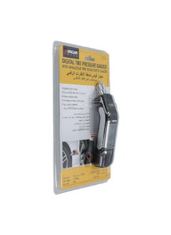 WAGAN Battery Powered Digital Tire Pressure Gauge with Analogue Tire Tread Depth Black 15.5 x 4 x 2.5 cm 2127  - Image 2