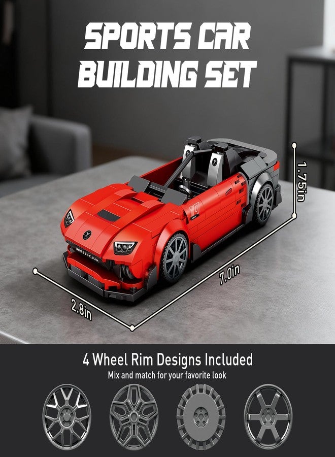HIGH GODO Sports Car Building Set, MOC Racing Car Decor Model Kit, Cool Cars Toys Gifts for Adults Teens Age 14+ (355 Pieces) - Image 4