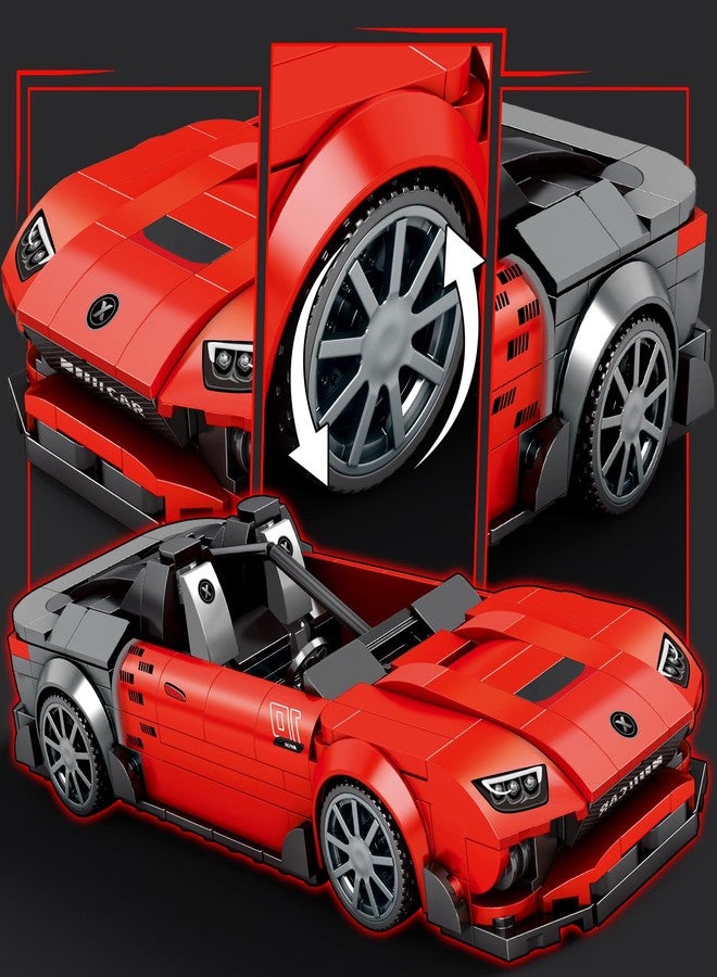 HIGH GODO Sports Car Building Set, MOC Racing Car Decor Model Kit, Cool Cars Toys Gifts for Adults Teens Age 14+ (355 Pieces) - Image 3