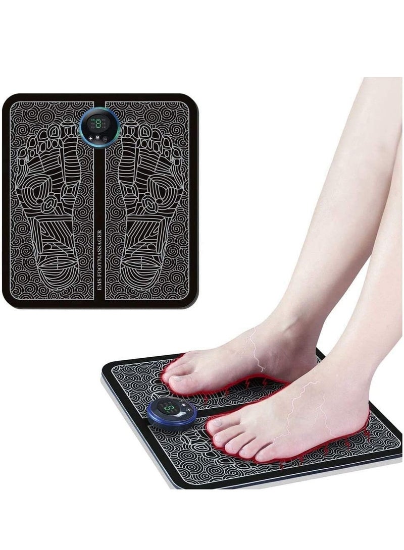 مدلك القدم لإعادة تشكيل الساقين حصيرة محمولة لتحفيز الساقين عميق للعجن يحسن الدورة الدموية تخفيف الألم سبا هدية منزلية مكتبية (نمط بطارية) - Image 1