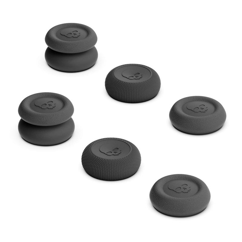 Skull & Co. Skin, CQC and FPS Thumb Grips Joystick Cap Analog Stick Cover for Xbox Controller and ROG Xbox Ally- Black, Set of 6 - Image 1