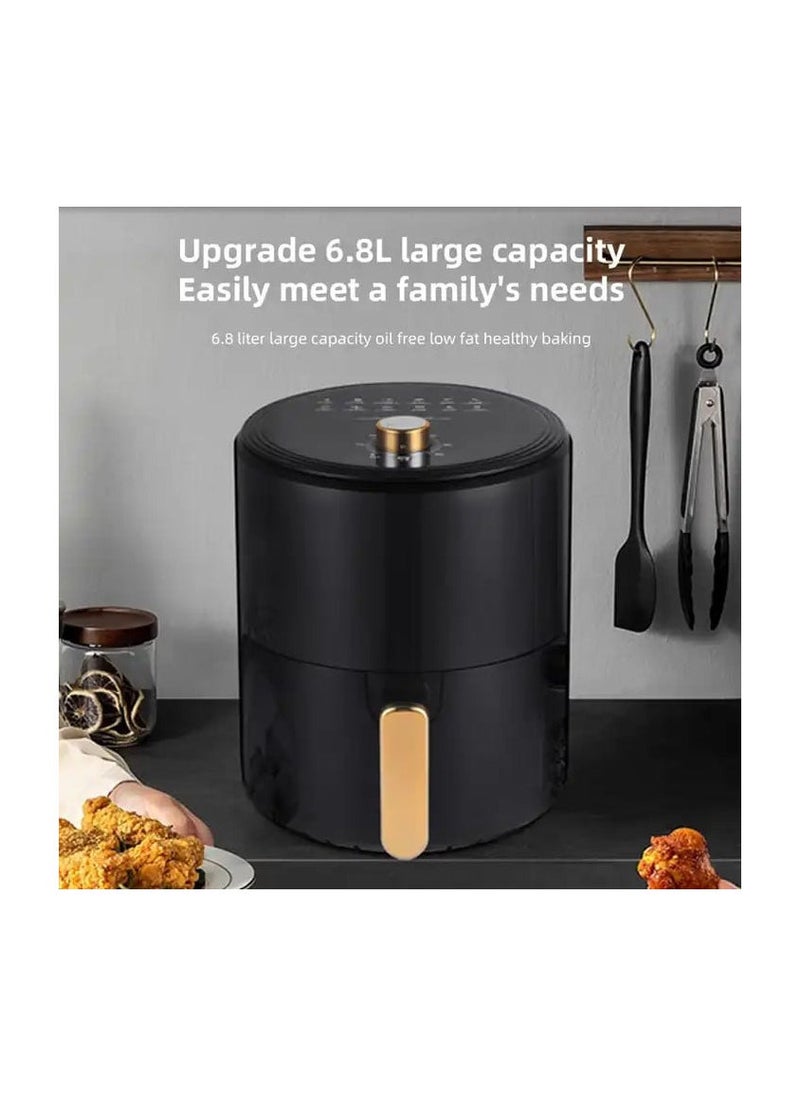 Denx A Air Frying Pan Without Oil With A Capacity Of 4 Liters And 2400 Watts To Fry The Food In A Healthy Way - Image 2