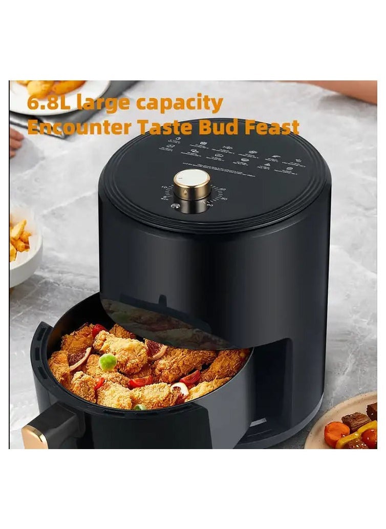 Denx A Air Frying Pan Without Oil With A Capacity Of 4 Liters And 2400 Watts To Fry The Food In A Healthy Way - Image 3