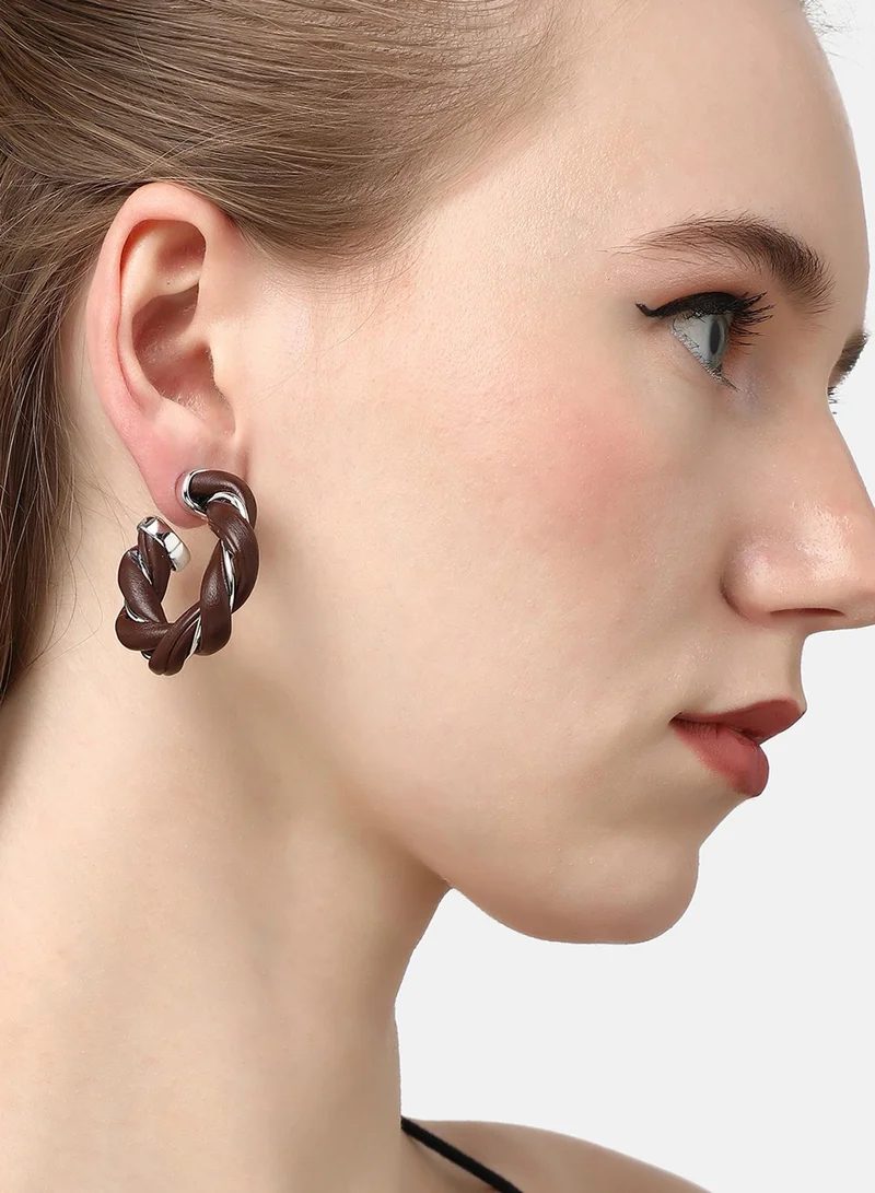 سوهي حلق هوب مصمم الحفلة بالفضة