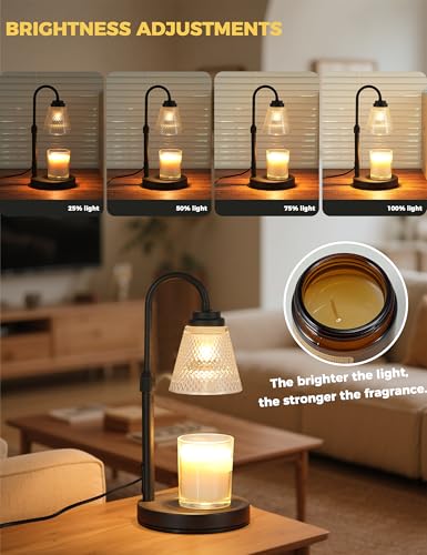 QUTADI Candle Warmer Lamp with Timer Dimmer, Birthday Gifts for Mom Women Friend Sister, House Warming Gifts, Wax Melt Warmer, Office Apartment Dorm Room Home Decor - Image 3