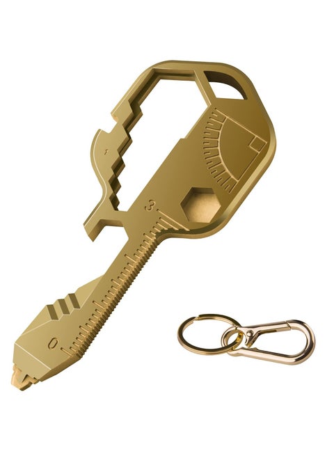 Multifunction Tool, Keychain Multitool, 24 in 1 Key Tool, Portable Key Shaped Pocket Tools, Hand Tools Repair Gadgets Ruler, Bottle Opener, Drill Drive, Screwdriver, Hex Wrench