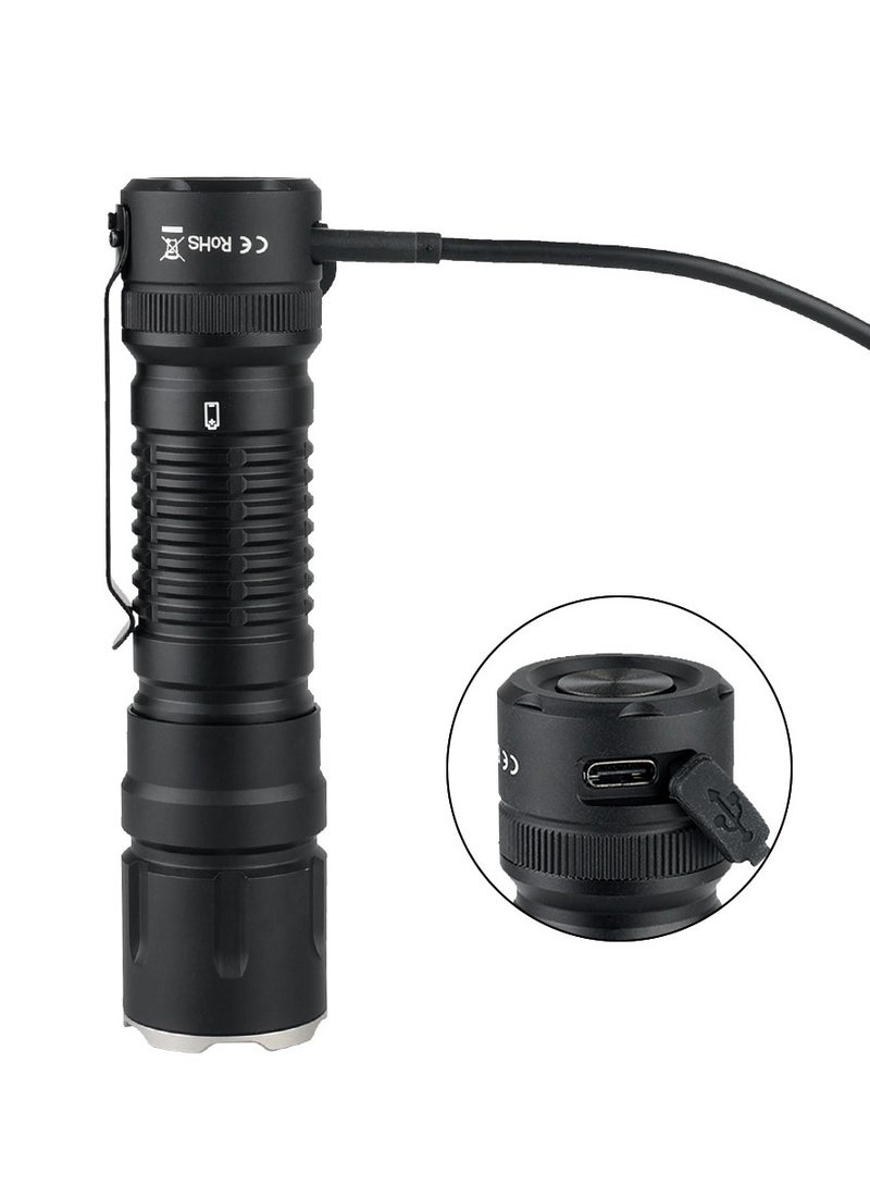 SC28 XHP50B HD LED 2800Lm Type C Rechargeable Flashlight Portable Powerful 21700 Torch EDC Flash Light IPX8 For Camping - Image 2