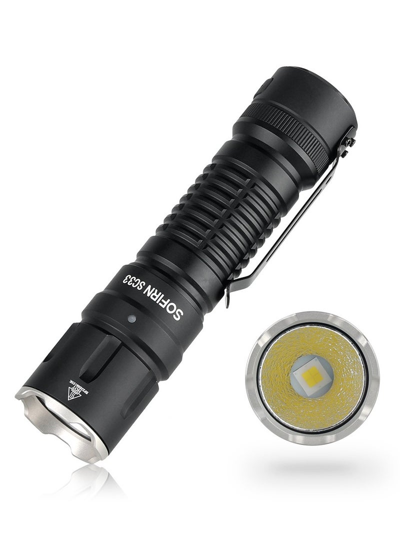 SC28 XHP50B HD LED 2800Lm Type C Rechargeable Flashlight Portable Powerful 21700 Torch EDC Flash Light IPX8 For Camping - Image 1