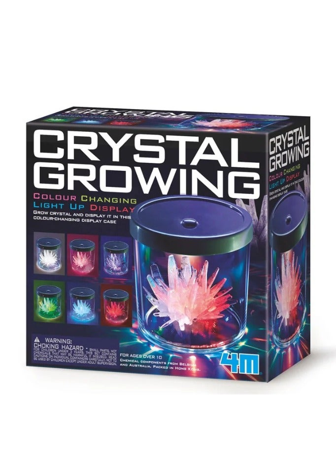 4M Crystal Growing Colour Changing Light Up Display – Science Kit with Crystals, Solution, and LED Base to Grow and Showcase Stunning Crystals – Educational STEM Activity for Kids Ages 10+ | 00-03934 - Image 1