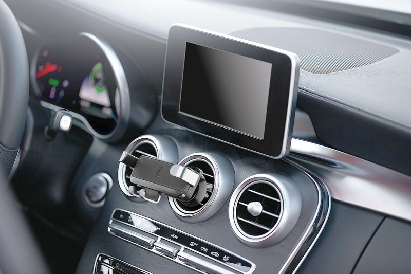 Cellularline SLIDE In-Car Smartphone Holder, Auto-Grip Gravity Phone Mount for Air Vent, Retractable Compact Design, Universal Car Phone Holder - Image 5