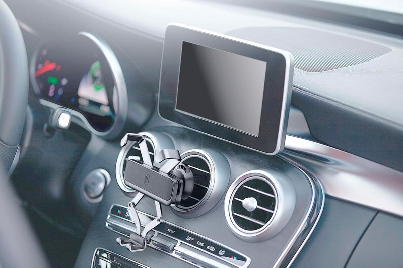 Cellularline SLIDE In-Car Smartphone Holder, Auto-Grip Gravity Phone Mount for Air Vent, Retractable Compact Design, Universal Car Phone Holder - Image 4