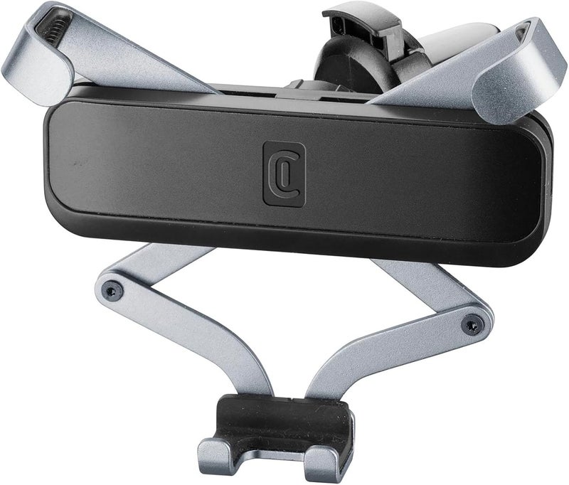 Cellularline SLIDE In-Car Smartphone Holder, Auto-Grip Gravity Phone Mount for Air Vent, Retractable Compact Design, Universal Car Phone Holder - Image 1