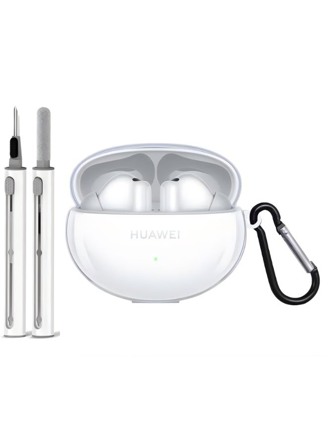 Soft Silicone Protective Case Cover for HUAWEI FreeBuds 5i / 6i with Cleaner Kit and Keychain - Image 1