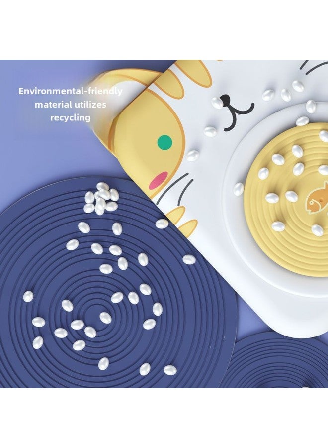 Cute Pet Pottery Machine Children's Handmade Electric Clay Turntable Puzzle Fun Baking-free Clay Diy Pottery Drawing Machine-Color:Powder Rabbit Pottery Machine (advanced 6 Clay) Color Box  - Image 5