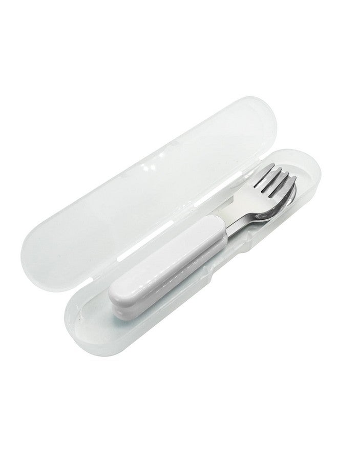 VANRA 2-Piece Children Fork And Spoon Set 18/10 Stainless Steel Child Flatware Set Kids Utensils Set with Case for Lunch Box - Image 5