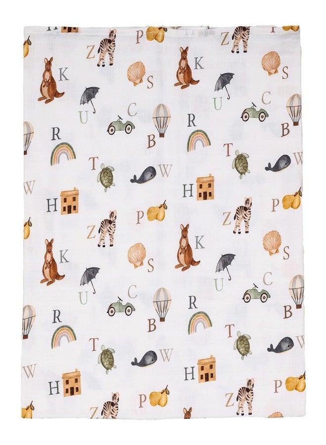 Cugo Baby Swaddle Blanket (Alphabet) - Soft, Cozy & Secure for Newborns | Baby Blanket | Baby Quilt - Image 3