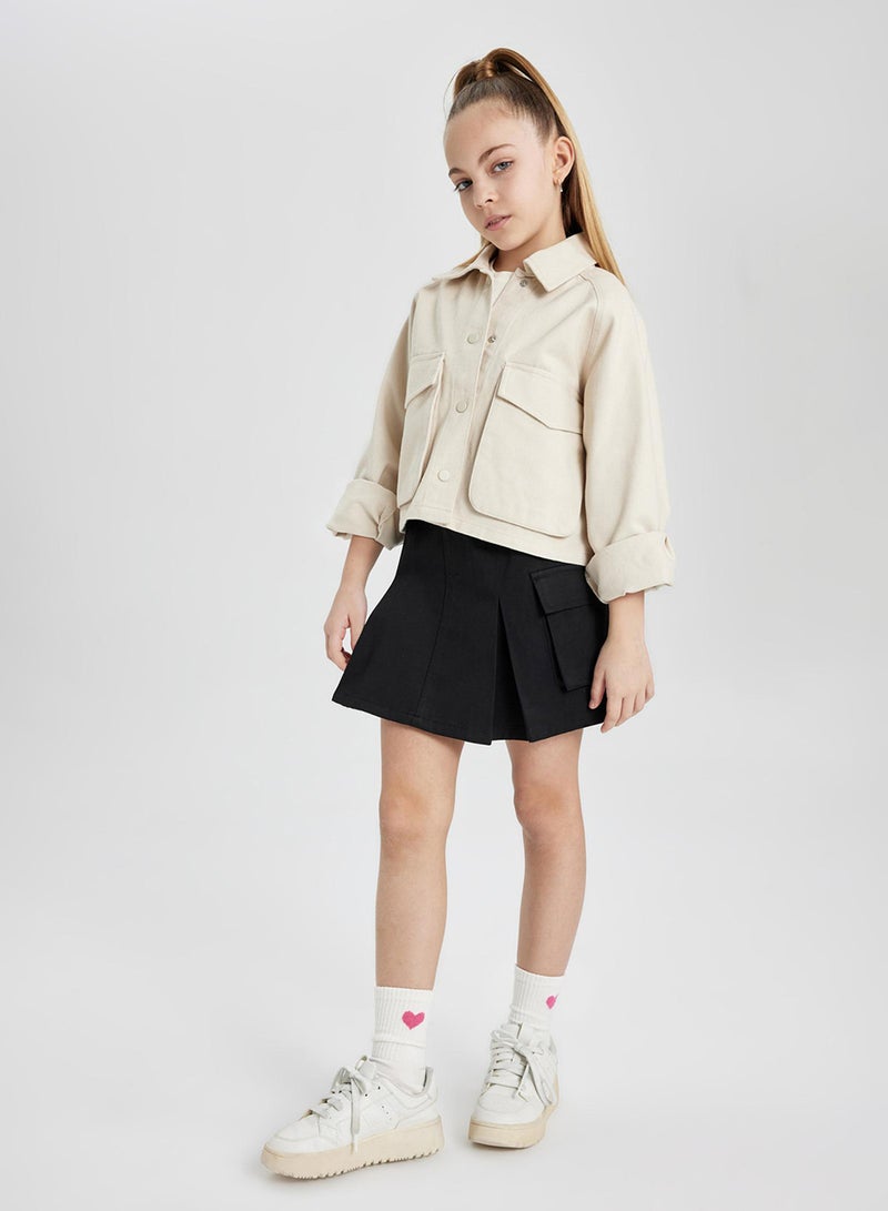 DeFacto Cotton Cargo Pocket Skirt  - Image 3
