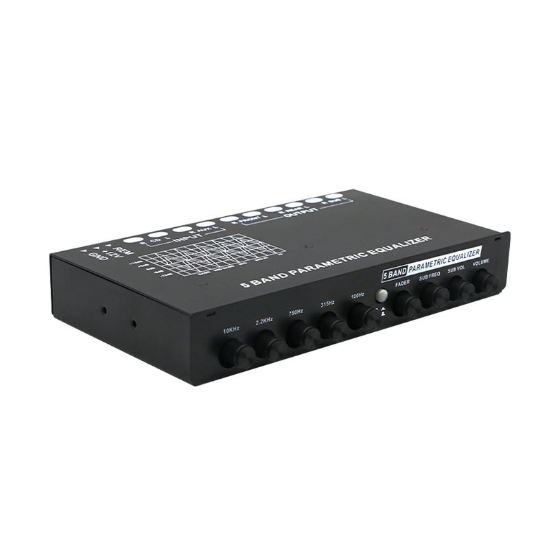 Professional 5 Band Car Equalizer Multifunctional Car Audio EQ Tuning Crossover Amplifier Parametric Equalizer Car Audio Equalizer - Image 1