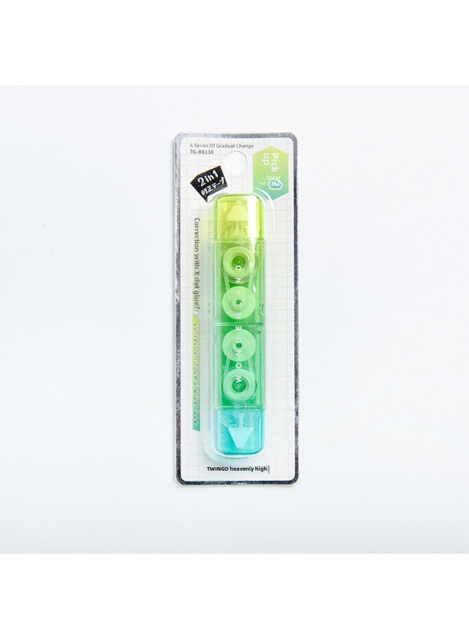 TwinGo Correction Tape Dot Glue Two-in-one Dual-use Correction Tape Gradient Student Portable Correction Tape - Image 1