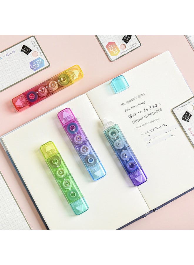 TwinGo Correction Tape Dot Glue Two-in-one Dual-use Correction Tape Gradient Student Portable Correction Tape - Image 3