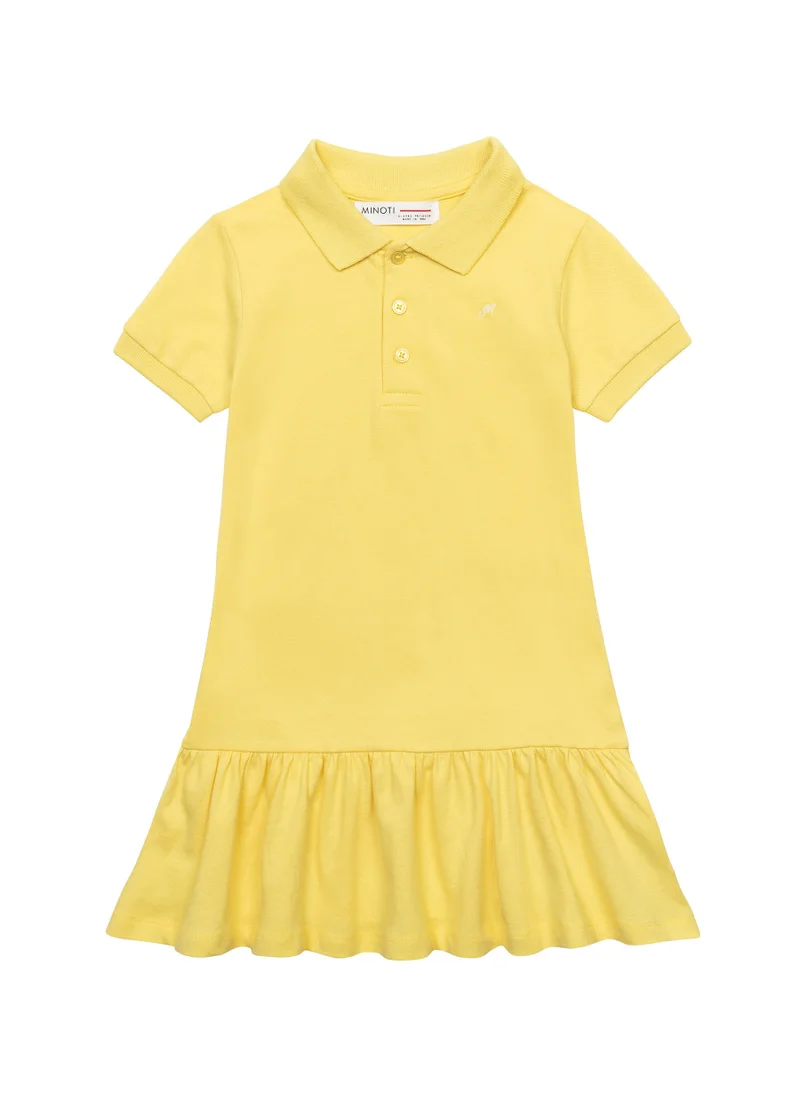 MINOTI Kids Polo dress with a frill