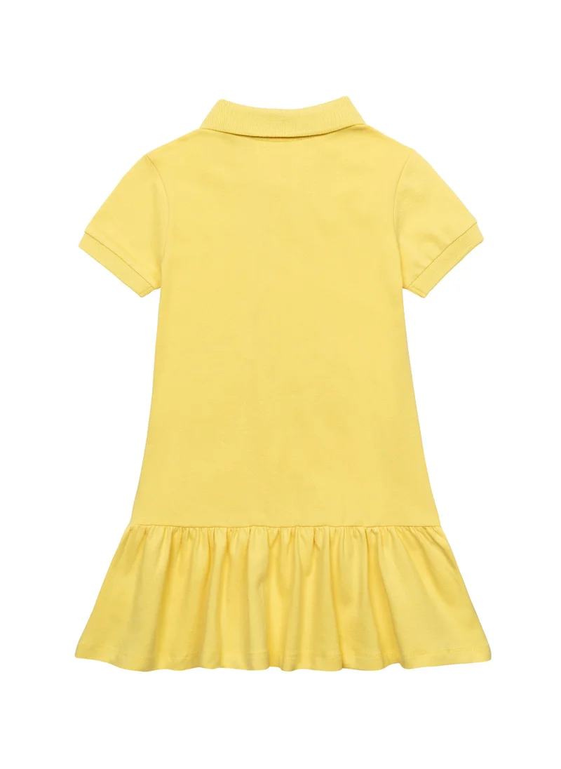 MINOTI Kids Polo dress with a frill