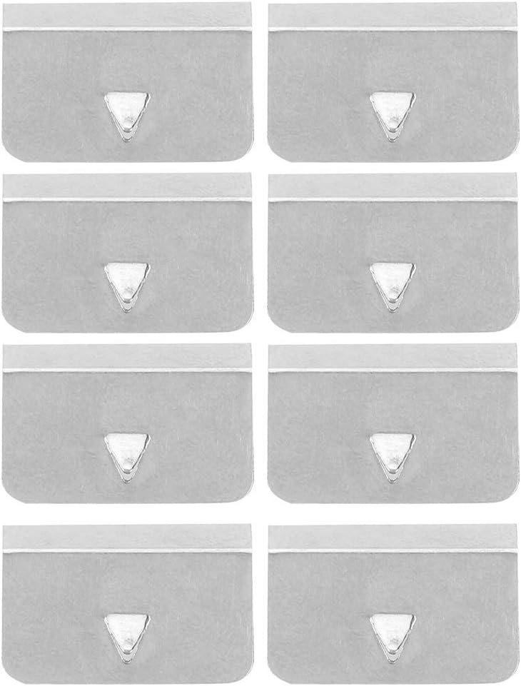 Suuonee Wind Deflector Clips, Universal Car Stainless Steel Wind Rain Deflector Channel Fixing Retaining Clips Set(8pcs) - Image 1