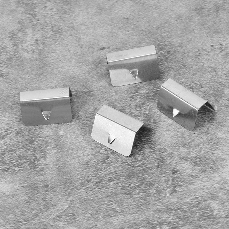 Suuonee Wind Deflector Clips, Universal Car Stainless Steel Wind Rain Deflector Channel Fixing Retaining Clips Set(8pcs) - Image 3