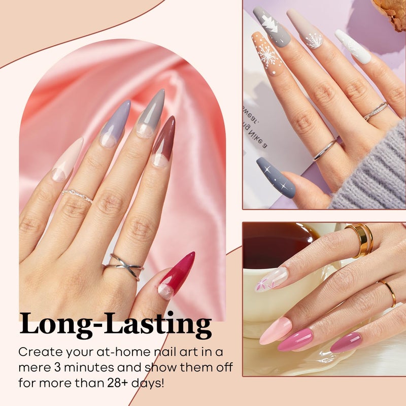 Modelones 42 Pcs Dip Powder Nail Kit Starter, 30 Colors Popular Nude Pink Dipping Powder Essential Liquid Set with Top/Base Coat Activator Brush Saver Manicure Tool for French Nail Art DIY Salon Gifts - Image 3