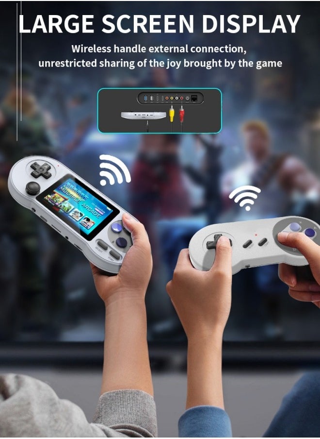 3-inch SF2000 3-inch game console TV game console 16-bit street built-in 8000+ games retro games portable handheld game console doubles with small handle