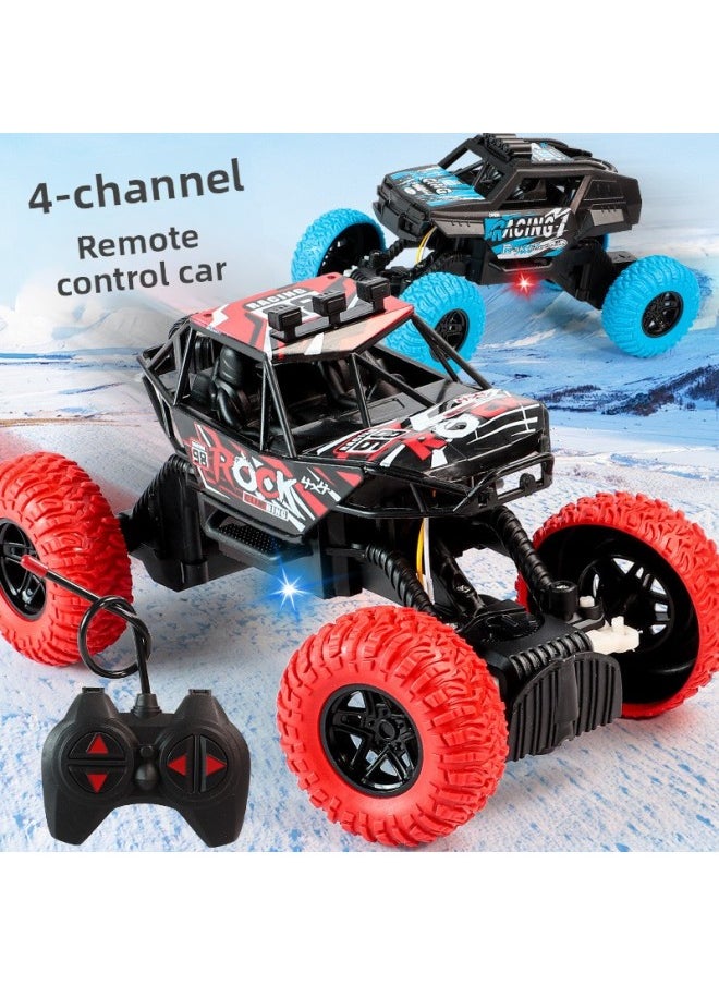 Remote Control Car Children's Remote Control Off-road Vehicle Men's High-speed Drift Racing Competition Four-wheel Drive Electric Climbing Car-Color:Red Pack-1 [window Box] Ordinary Version  - Image 2