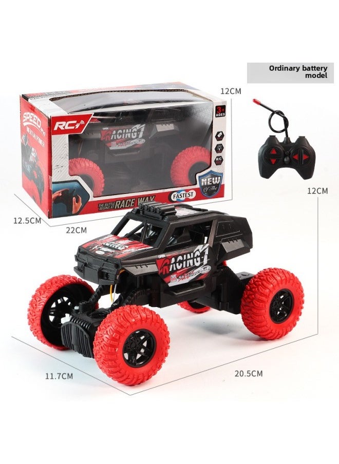 Remote Control Car Children's Remote Control Off-road Vehicle Men's High-speed Drift Racing Competition Four-wheel Drive Electric Climbing Car-Color:Red Pack-1 [window Box] Ordinary Version  - Image 1