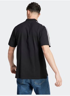 Adidas Essentials Piqué Embroidered Small Logo 3-Stripes Polo Shirt  - Image 2