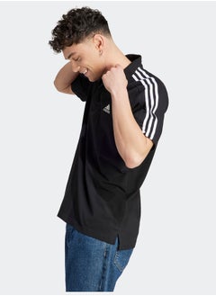 Adidas Essentials Piqué Embroidered Small Logo 3-Stripes Polo Shirt  - Image 3