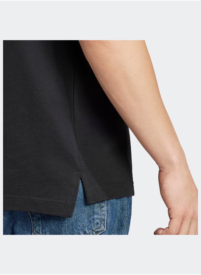 Adidas قميص بولو بيكيه مطرز بشعار صغير وثلاثة خطوط من Essentials  - Image 5