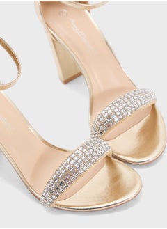 Ginger Block Heel Sandal With Embellished Strap  - Image 4