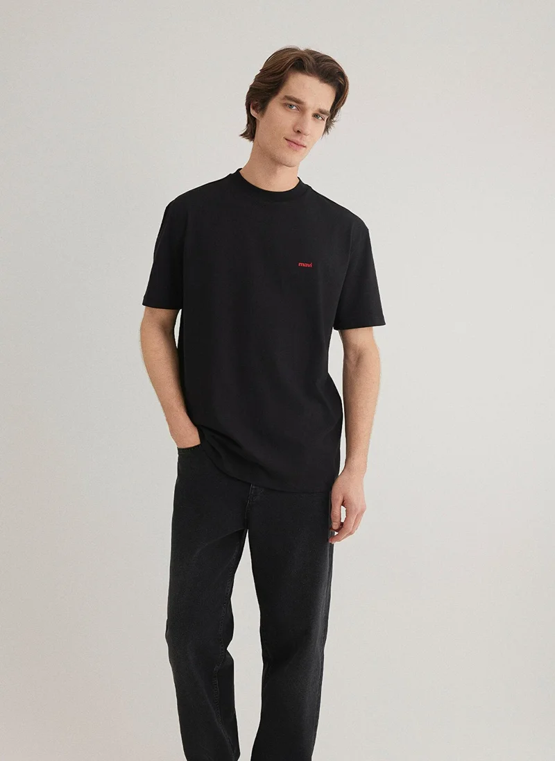 Mavi Logo Printed Crew Neck T-Shirt