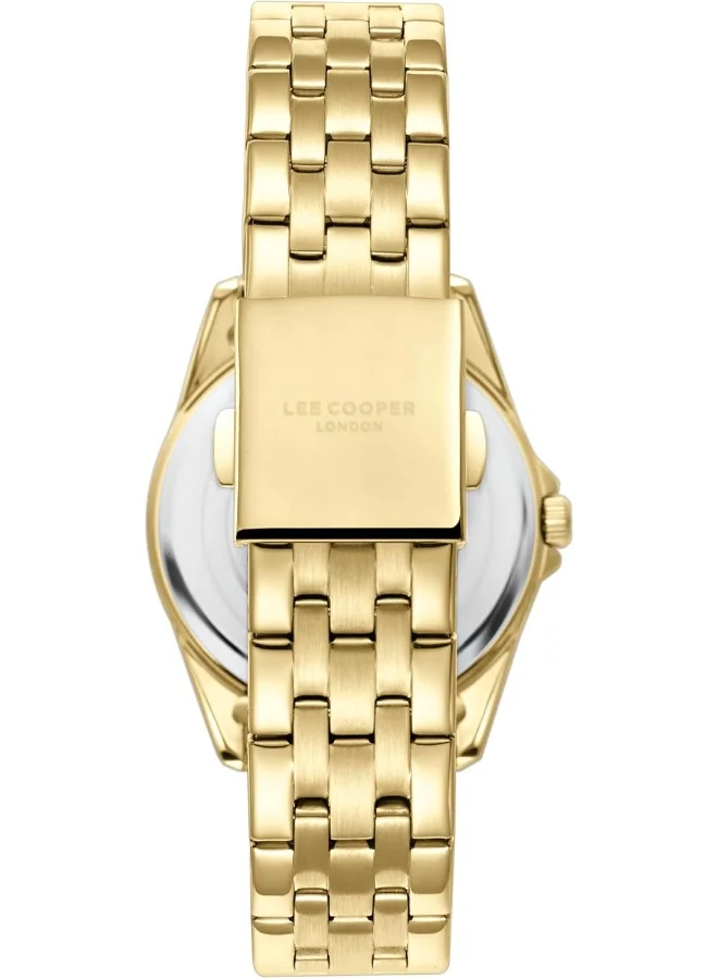 Lee Cooper Lee Cooper Women's Watch, Analog Display and Metal Strap - LC08033.120, Gold