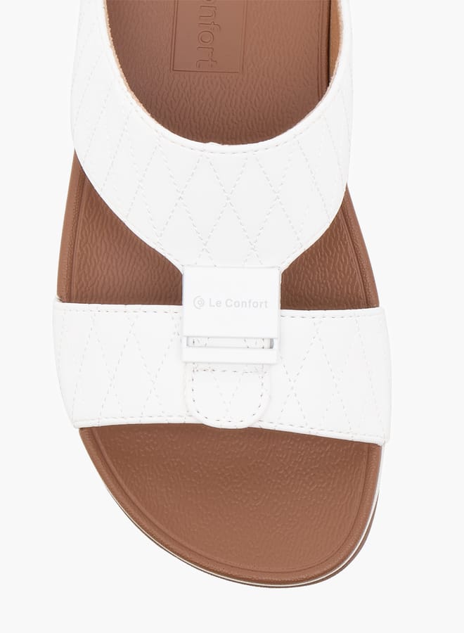 Le Confort Boys Embroidered Arabic Sandals with Logo Accent  - Image 3