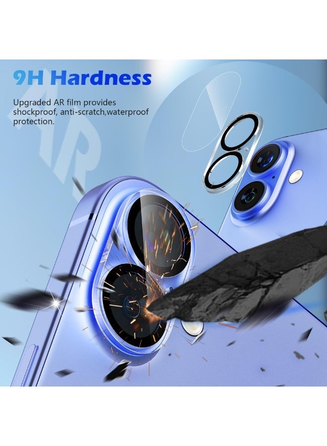 O Ozone (Pack of 2) Camera Lens Screen Protector Compatible with iPhone 17 , 9H Hardness Tempered Glass, Transparent HD Protective Film, Scratch Resistant, Easy Installation - Image 2