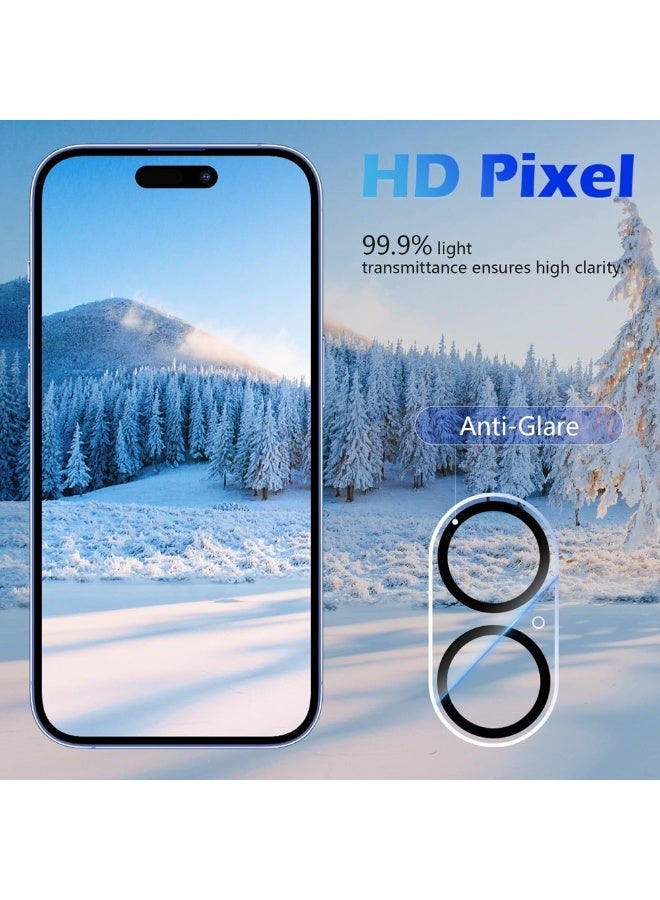 O Ozone (Pack of 2) Camera Lens Screen Protector Compatible with iPhone 17 , 9H Hardness Tempered Glass, Transparent HD Protective Film, Scratch Resistant, Easy Installation - Image 3