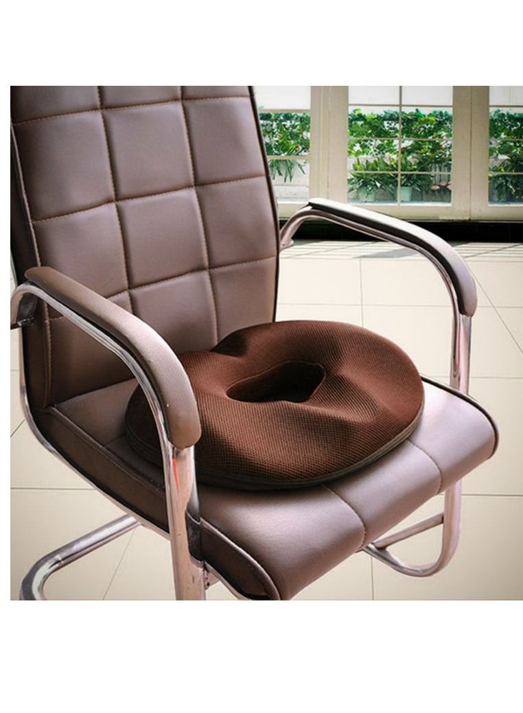 Donut Pillow Round Seat Cushion Hemorrhoid Tailbone Cushion Memory Foam Pillow Car and Home