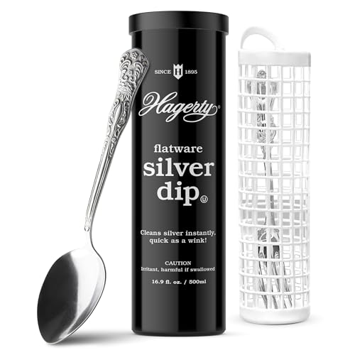 HAGERTY W. J. Hagerty, Black Hagerty 17245 Flatware Silver Dip, fl.Oz, 16.9 Fl Oz (Pack of 1), 16 - Image 1
