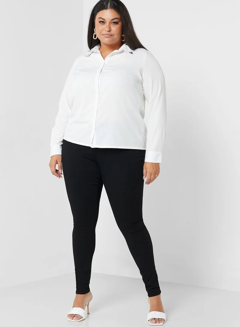Only Carmakoma High Waist Jeans