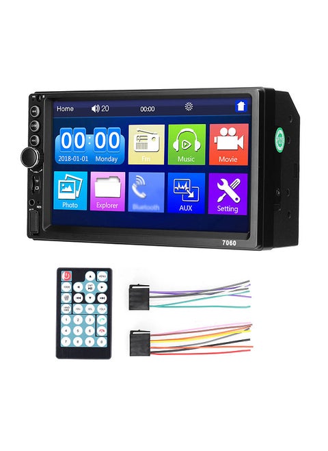7 Inch Car MP5 Player Double Din Stereo FM Radio BT Hands-Free Calling Support TF Card/USB/AUX-IN Phone Link Reverse Picture Steering Wheel Control