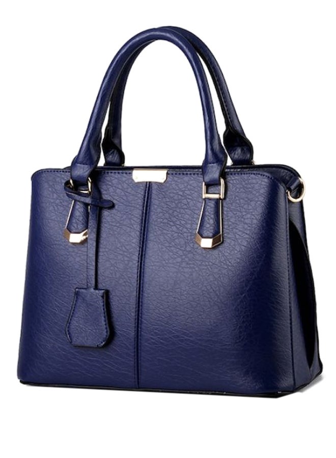 NIBEMINENT Elegant Stylish Large Capacity Satchel Handbag Blue - Image 1